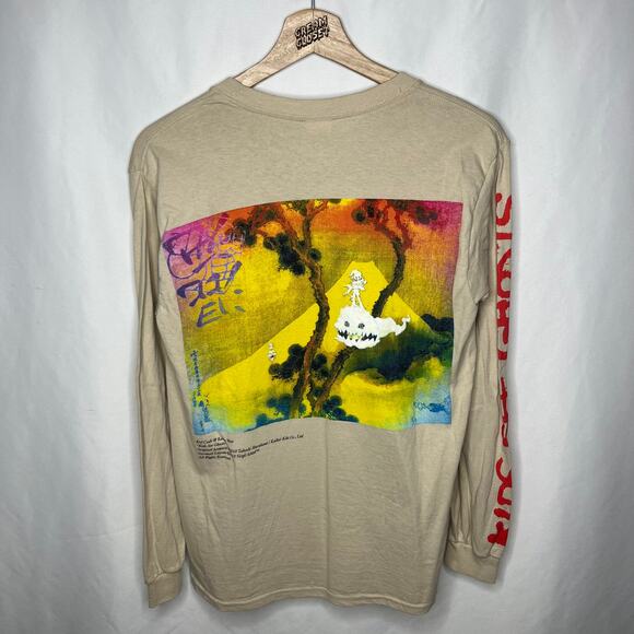 Kanye West Ye Yeezy Kid Cudi Virgil Murakami Kids See Ghosts Tour Merch Tee S - Picture 1 of 4